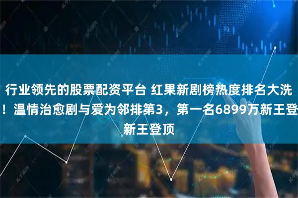 行业领先的股票配资平台 红果新剧榜热度排名大洗牌!温情治愈剧与爱为邻排第3,第一名6899万新王登顶